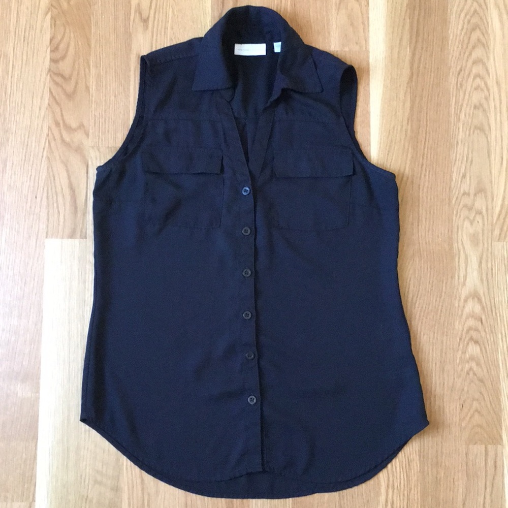 New York and Company Black Sleeveless Blouse Size XS - Picture 1 of 7